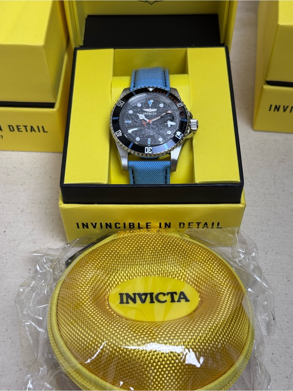 Invicta Pro Diver Exovian Quartz Watch 42mm (50532) w/ yellow carrying case NWT - Picture 6 of 6